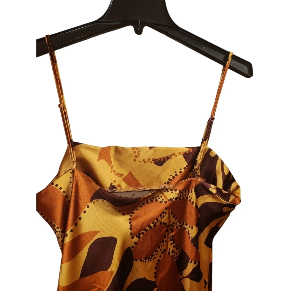 House of Harlow 1960 Gold and Brown Maxi Dress - Picture 7 of 9